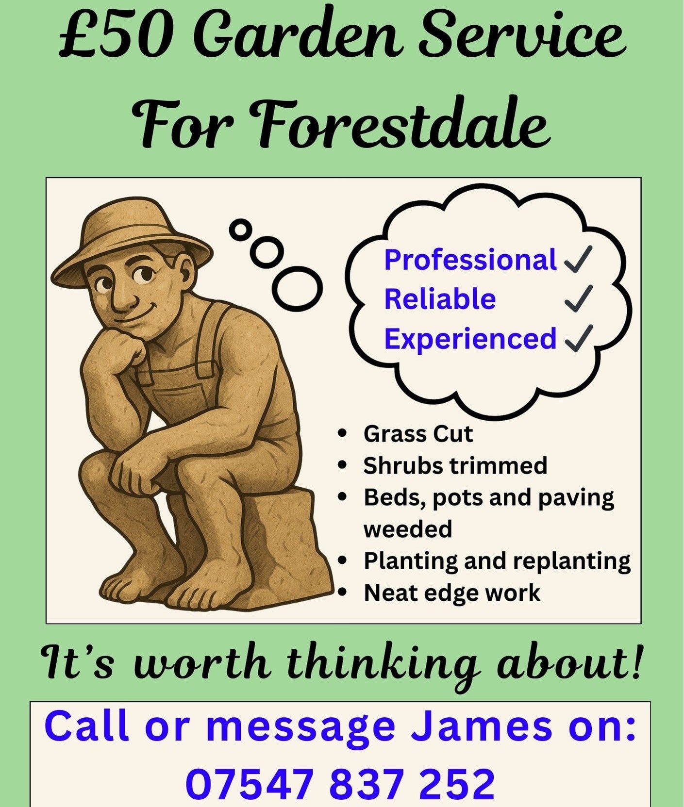 £50 for Forestdale Terms and Conditions